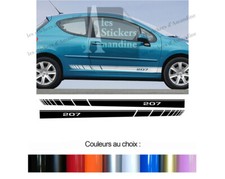 2 X BANDES RACING DECO MODE POUR PEUGEOT 207 AUTOCOLLANT STICKER BD573-45