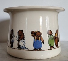 Pot de chambre enfant ancien décor oursons Villeroy & Boch Mettlach
