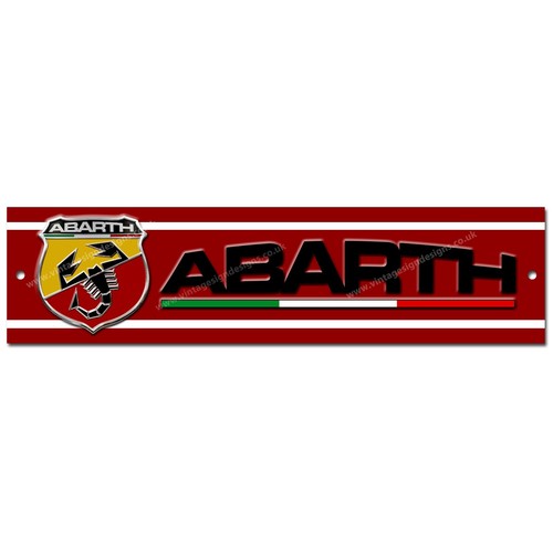 Fiat abarth signe métal - fiat,