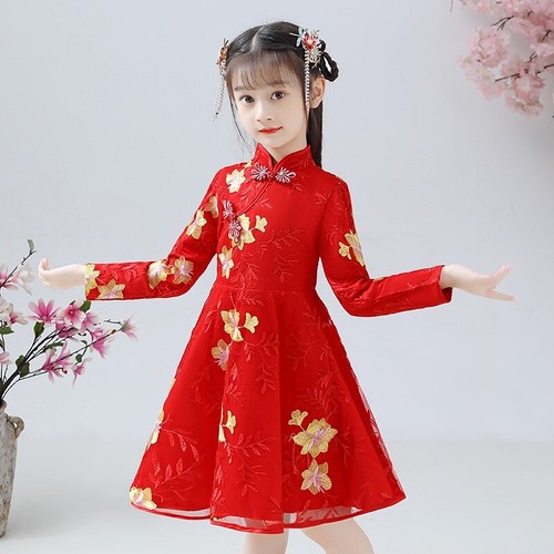 Robe cheongsam fille - cheongsam,