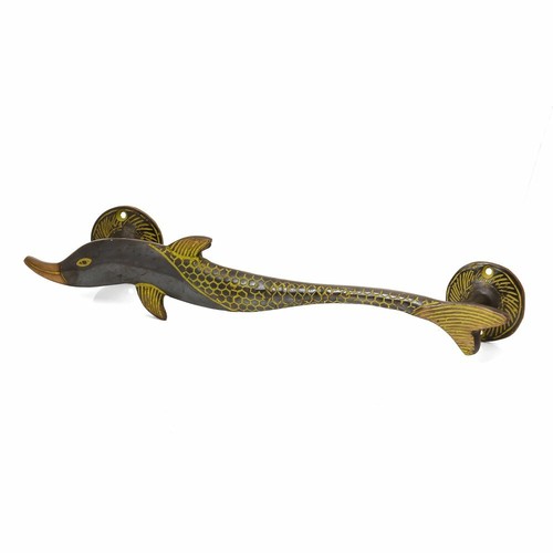 Antique poisson laiton tirer - poisson,