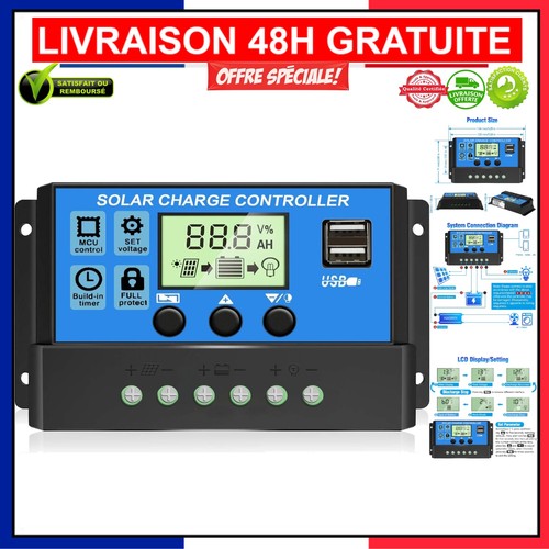 Contrôleur charge solaire - contrôleur, de