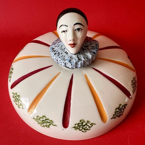 Couvercle pierrot art déco - couvercle,