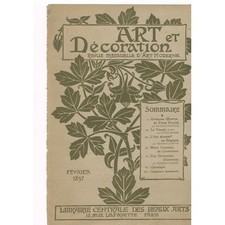 ART et DÉCORATION Œuvres de Victor PROUVÉ & Le VITRAIL par Lucien Magne 1897 N°2