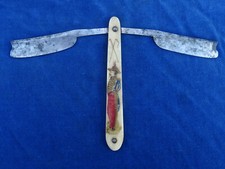 RARE ++ TOP ! RASOIR PAPILLON Butterfly straight razor - XVIII MILITAIRE Miltary