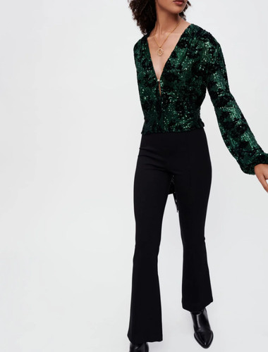 Maje women green sequins - women's,