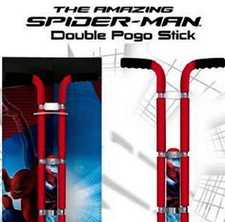 THE AMAZING SPIDER MAN SPIDERMAN~DOUBLE POGO STICK~KIDS CHILDREN~TOY~HEALTHY~FUN