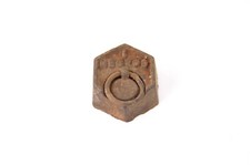 Ancien poids hexagonal 0,1 kg 100 g 1 hectog mesure balance français vintage #2