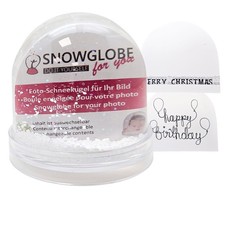 Boule à Neige Photo Paillette