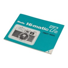 Minolta Hi-matic 7s Manuel