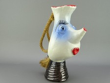 Delarue à Desvres pichet anthropomorphe en faïence modèle Picasso 1960's