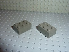 2 x LEGO OldDkgray bricks 2 x 3 ref 3002 Set 5987/7130/4727/5988/7141/6969...