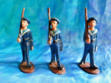 QUIRALU 3 figurines de marins