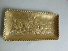 Max LE VERRIER, Vide poche/coupelle en bronze "La chasse aux lions"