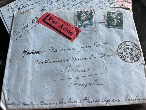 Lettre par avion 1932 - par,