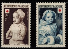 Timbre France Croix Rouge de 1951 N° 914 et 915 N** / MNH Red Cross cote 8,5 €