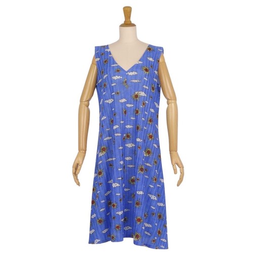 Robe sans manches plissée
