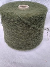 fil a tricoter Laine Mohair Vert 845 grammes