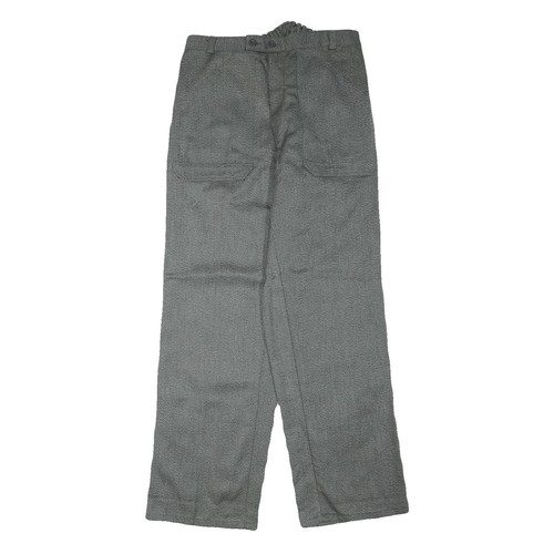 Pantalon gris mélange coton - pantalon,