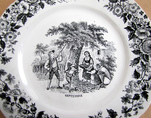 Assiette dessert mois - assiette,