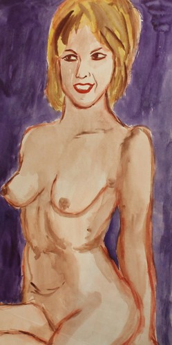 Tableau ancien aquarelle