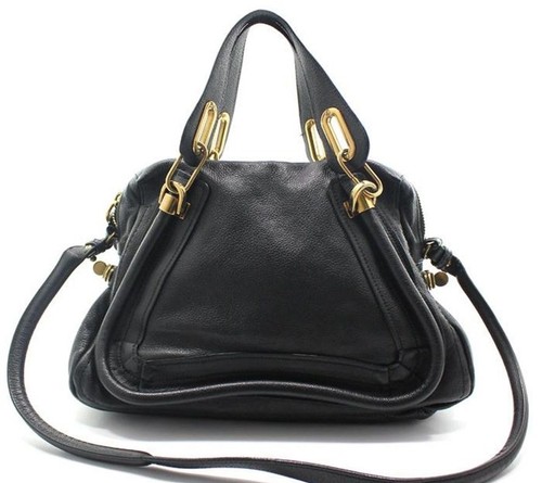 Chloe black leather - chloe, gold