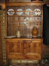 Meuble ancien cuisine vaisselier merisier 