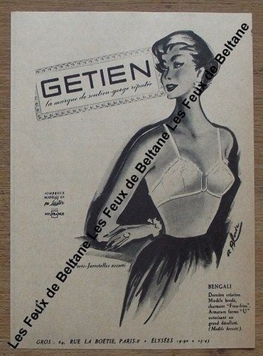 Publicité ancienne soutien - publicité,