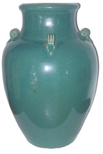 Vase gres asiatique vert - asiatique,