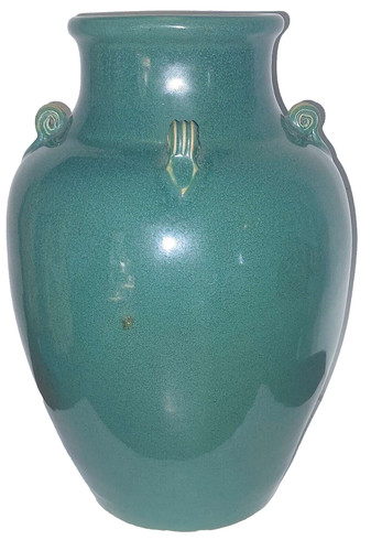 Vase gres asiatique vert - gres,