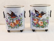 Paire de vase aux oiseaux en