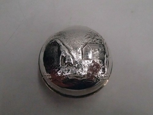 Rare boite ronde argent - rare,