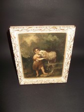 peinture huile ancienne sur