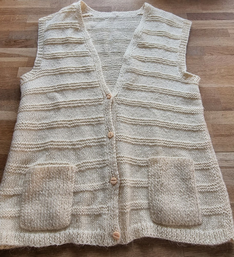 Gilet femme fait main taille - a,