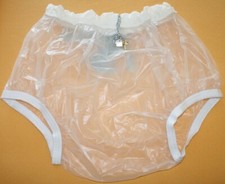 PVC Verrouillable Couche-Culotte En Adult Baby Gr. S-2XL Transparent