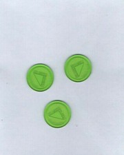 LOT DE 3 X JETON DE CADDIE -
