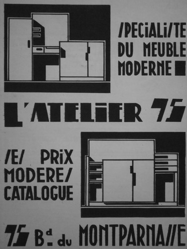 Publicité 1930 atelier 75 - publicitÉ,
