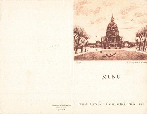Vieux papier petit menu - papier,