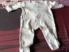 Pyjama blanc, baby, 3 mois