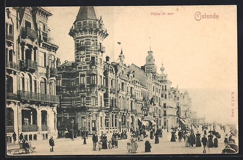 Cpa ostende digue - ostende,,