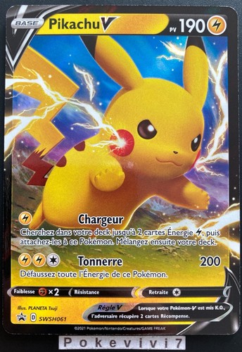 Carte pokemon pikachu - pokemon, swsh061