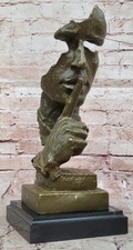 The Silence par Dali Abstrait Bronze Sculpture Statue Art Moderne de Collection