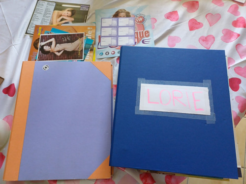Lot classeur chanteuse - , lorie