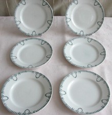 6  ASSIETTES dessert ST AMAND NOUVELLES USINES CERAMIQUE DU NORD  20 cm