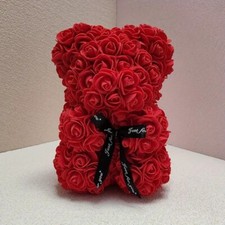 OURS PELUCHE EN ROSES Saint