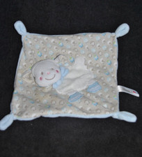 🐑 Doudou plat mouton bleu