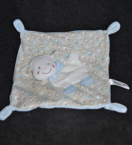 Doudou plat mouton bleu - 🐑,