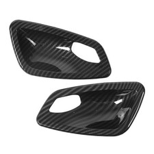 Panneau De Porte Intérieur De Voiture 2 Pièces Poignée Intérieure En Carbone De