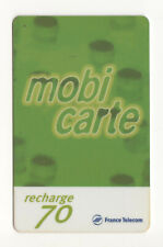 RECHARGE MOBICARTE 70 VERT - TÉLÉCARTE TÉLÉPHONE - PLUSIEURS DATES