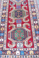 Beau Vieux Tapis Oriental, 300Cm X 92Cm, Couloir (Galerie)